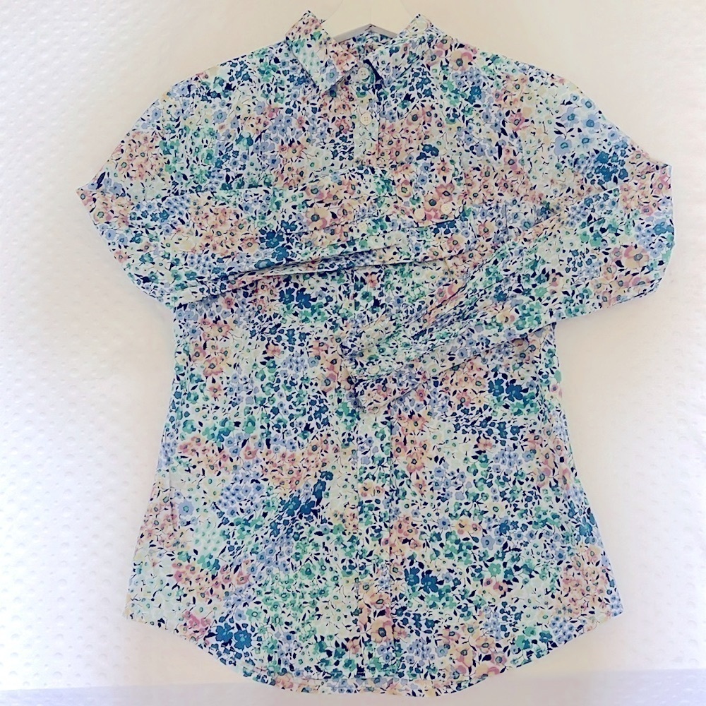 J crew floral blouse 100% cotton size XS
